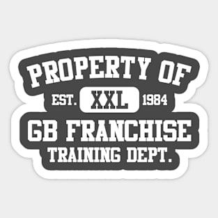Property of GB Franchise Training Department Sticker